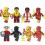 Lot de 8 figurines de super-héros Flash, blocs de construction, jouets de combat, héros, figurines de 1