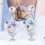 (Blue)10ml Glass Bottle Vase Handmade Clear Decorative for Flowers 5