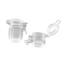 (clear)1/6 Miniature Storage Jar Dollhouse Storage Jar for 6 inch Doll Garden Decor clear