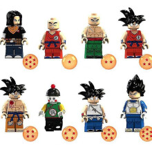 Ensemble de 8 blocs de construction à assembler, inspirés du dessin animé Dragon Ball, jouets pour enfants