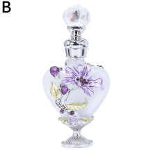 (Purple)10ml Glass Bottle Vase Handmade Clear Decorative for Flowers