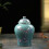 (Large)Ceramic Ginger Jar, Chinese Style Storage Container Floral Arrangement Tea 2