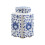 (Blue White)Porcelain Temple Jar Decorative Flower Vase Blue White 3