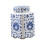 (Blue White)Porcelain Temple Jar Decorative Flower Vase Blue White 1