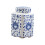 (Blue White)Porcelain Temple Jar Decorative Flower Vase Blue White 2