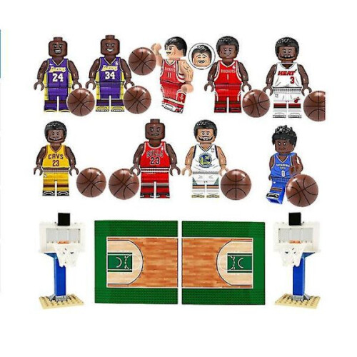 Ensemble de blocs de construction Superstar du basket-ball