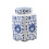 (Blue White)Porcelain Temple Jar Decorative Flower Vase Blue White 5
