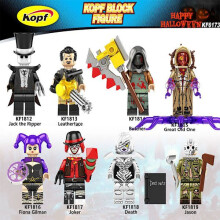 8pcs Halloween Action Figures Horror Movie Building Blocks Toys 8PCS