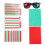 Red Green Vision Correction Cards for Amblyopia & Strabismus, Eye Training Aid 16