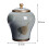 (Gray )Creative Porcelain Ginger Jar Decorative Vase Sealed Storage Tank for Coffee 2