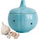 (Blue)Ceramic Garlic and Ginger Storage Jar with Lid 1
