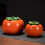 (S)Ceramic Tea Jar Tea Tins Container for Kitchen Coffee Spice Sugar Countertop L 4