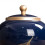 (Blue )Creative Porcelain Ginger Jar Decorative Vase Sealed Storage Tank for Coffee 2