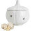 (White)Ceramic Garlic and Ginger Storage Jar with Lid 1