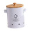 (White Medium)Tin Potato Onion Garlic Storage Container - Kitchen Pantry Organizer Canister with Lid 2