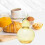 (clear yellow)Lidded Candy Storage Jar, Decorative Gourd Container for Kitchen Home Office Party Display 4
