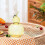 (clear yellow)Lidded Candy Storage Jar, Decorative Gourd Container for Kitchen Home Office Party Display 5
