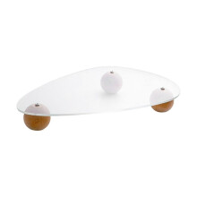 (Estilo A) Bandeja de acrílico multifuncional para decoración del hogar, placa de almacenamiento transparente