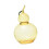 (clear yellow)Lidded Candy Storage Jar, Decorative Gourd Container for Kitchen Home Office Party Display 1