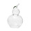 (clear)Lidded Candy Storage Jar, Decorative Gourd Container for Kitchen Home Office Party Display 1