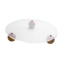 (Estilo C) Bandeja de acrílico multifuncional para decoración del hogar, placa de almacenamiento transparente