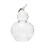 (clear)Lidded Candy Storage Jar, Decorative Gourd Container for Kitchen Home Office Party Display 4