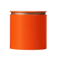 (small-orange)Coffee Tea Candy Storage Loose Tea Tinplate Containers Herbs Stash Jar Metal Tea Canister