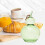 (clear green)Lidded Candy Storage Jar, Decorative Gourd Container for Kitchen Home Office Party Display 3