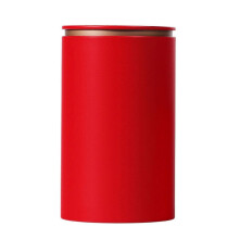 (large-Red)Metal Tea Canister for Loose Leaf Tea Storage Coffee Storage Container Herbs Stash Jar Metal