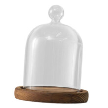 (Style B)Clear Glass Dome Bell Jar Dia 3.5inch for Centrepieces Antiques Multipurpose Style A
