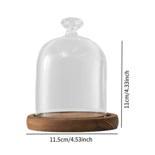 (Style E)Clear Glass Dome Bell Jar Dia 3.5inch for Centrepieces Antiques Multipurpose Style A 1