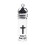 (Medium bottle with b)Classical Glass Holy Water Bottle With Decorative Lid Suitable For Devotional 1