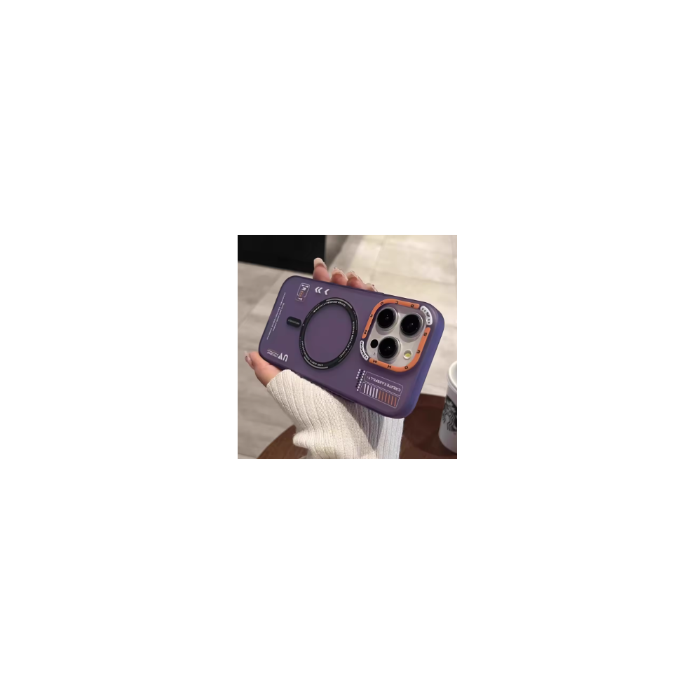 (For 13 Pro Max) Luxury Magnetic Clear Phone Case For Iphone Purple 5051140534783