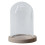 (2 Pcs)2-5pack 4Pcs Transparent Glass Cloche Dome Container W/ Lid for Decor Office 2