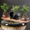 (White)Fountain Jar Cave Decorative Ceramic Jar Waterfall Desktop Water Fountain Jar 5