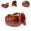 (Red)Decorative Ceramic Jar Waterfall Desktop Water Fountain Jar Circulating Water 2