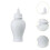 (White)Ceramic Ginger Jar Storage Jar Ornament Organizer Ceramic Flower Vase Decorative 2