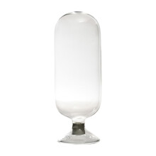 (L)Glass Match Cloche Jar Match Holder Multiuse Storage Container Fireplace Match
