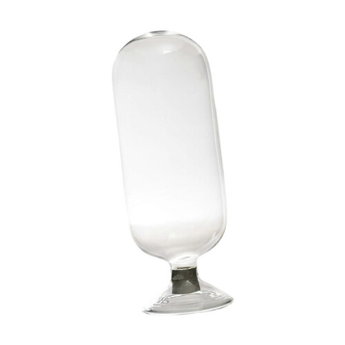 (L)Glass Match Cloche Jar Match Holder Multiuse Storage Container Fireplace Match 2