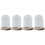 (3 Pcs)2-5pack 4Pcs Transparent Glass Cloche Dome Container W/ Lid for Decor Office 4
