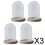 (3 Pcs)2-5pack 4Pcs Transparent Glass Cloche Dome Container W/ Lid for Decor Office 2