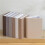 (Dark Gray)Decorative Book Storage Box with Magnetic Closure for Home and Office Organization Small 5