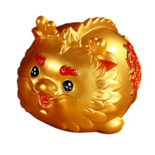(golden medium-Lucky Golden Dragon)Large Decorative Saving Jar Unique Girls Money Decor Jar Dragon-shaped