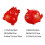 (red medium-Lying down Fu Tailon)Large Decorative Saving Jar Unique Girls Money Decor Jar Dragon-shaped 3