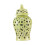 (yellow)Ceramic Ginger Jar Ginger Jar Storage Organizer with Lid Kitchen Handicraft 3