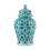 (blue)Ceramic Ginger Jar Ginger Jar Storage Organizer with Lid Kitchen Handicraft 1