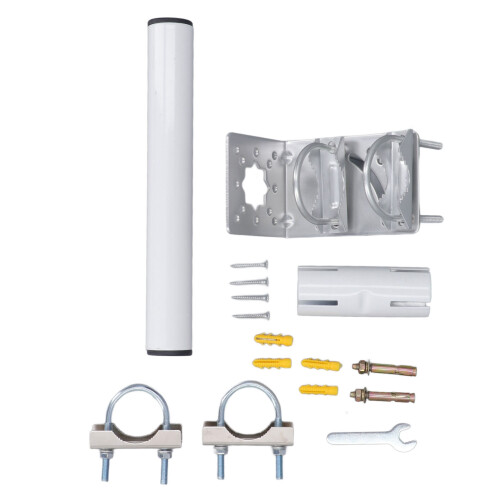 Stainless Steel Short Wall Mount Kit for V2 Rectangular Dish and More 2