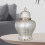 (S)Porcelain Ginger Jar Ceramic Tea Canister Tin Display Floral Arrangement Desktop 5