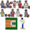 Ensemble de blocs de construction de basket-ball NBA Minifigure style terrain de basket 3 1