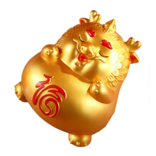 (golden trumpet-Lying down Fu Tailon)2024 Savings Jar Convenient Storage and Withdrawal Piggy Decor